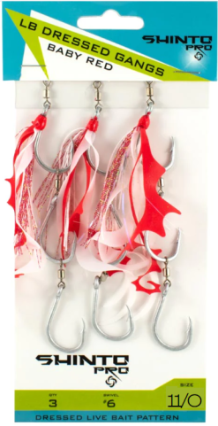 Tackle World Shinto Pro Dressed Ganged Hook Swivel Live Bait