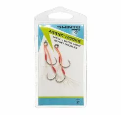 Tackle World Shinto Pro Micro Assist Hooks Offset Double