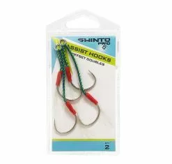 Tackle World Shinto Pro Medium Assist Hooks Offset Double